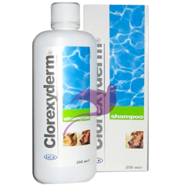 ICF Farmaceutici Linea Animali Domestici Clorexyderm 4% Shampoo Cani Gatti 250ml
