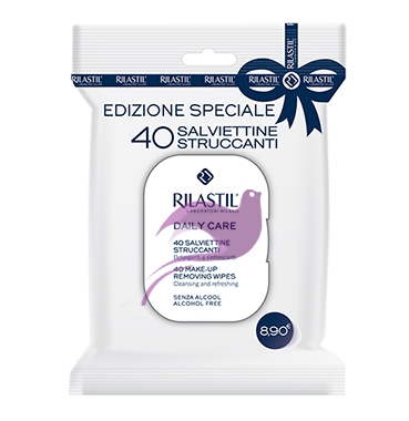 Rilastil Linea Daily Care 40 Salviette Struccanti Delicate per Pelli Sensibili