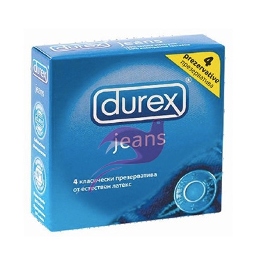 Durex Linea Classic Jeans Vestibilit Easy On Confezione con 4 Profilattici