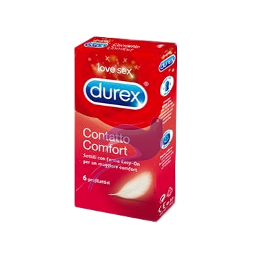 Durex Linea Feeling Contatto Comfort Profilattici Confezione con 6 Profilattici