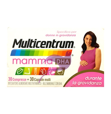 Multicentrum Linea Gravidanza Mamma DHA Integratore Alimentare 30+30