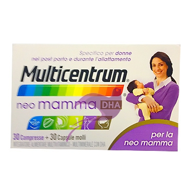 Multicentrum Linea Gravidanza Neo Mamma DHA Integratore Alimentare 30+30