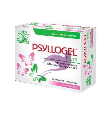 Nathura Linea Intestino Sano Psyllogel Fibra Integratore 20 Buste Fragola