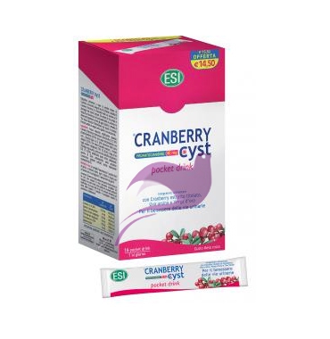 Esi Linea Benessere Urinario Cranberry Cyst Integratore 16 Pocket Drink