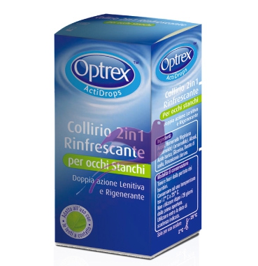Optrex Linea Salute dell'Occhio Actidrops 2 in 1 Rinfrescante Collirio 10 ml