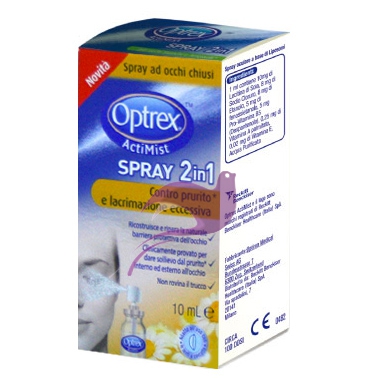 Optrex Linea Salute dell'Occhio Actimist 2 in 1 Spray Lenitivo Prurito 10 ml