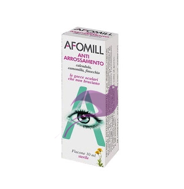 A.F.O.M. Linea Salute degli Occhi Afomill Collirio Anti-Arrossamento 10 ml