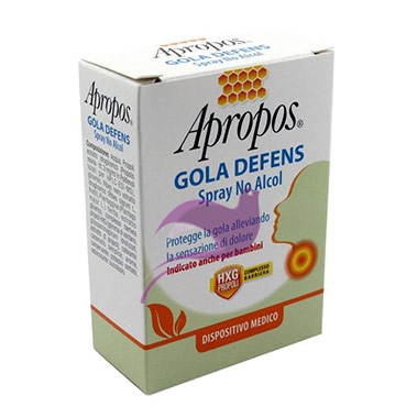 Apropos Linea Dispositivi Medici Defens Gola Propoli Spray Senza Alcool 20 ml