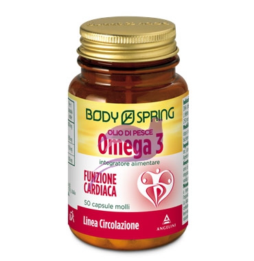 Body Spring Linea Colesterolo Olio di Pesce Omega3 Integratore 50 Capsule