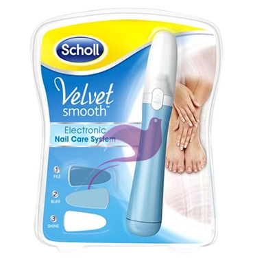 Scholl Linea Elettromedicali Nail Care Velvet Smooth Kit Levigante Mani Piedi