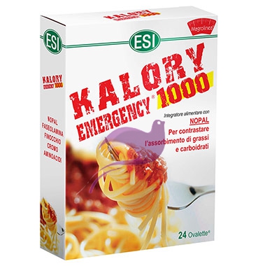 Esi Linea Controllo del Peso Kalory Emergency 1000 Integratore 24 Ovalette