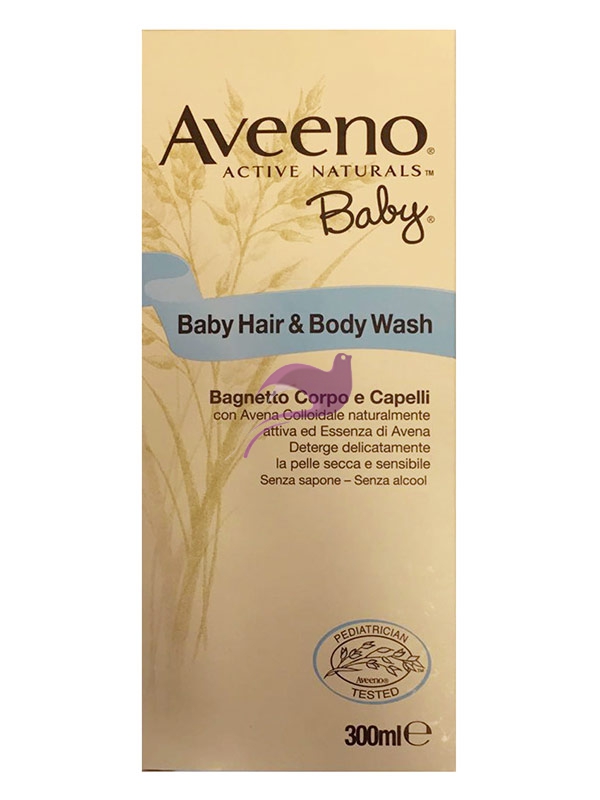 Aveeno Linea Pediatrica Baby Bagnetto Idratante Lenitivo Corpo e Capelli 300 ml