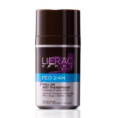 Lierac Homme Linea Detersione Deodorante 24H Roll-On Anti-Traspirante 50 ml