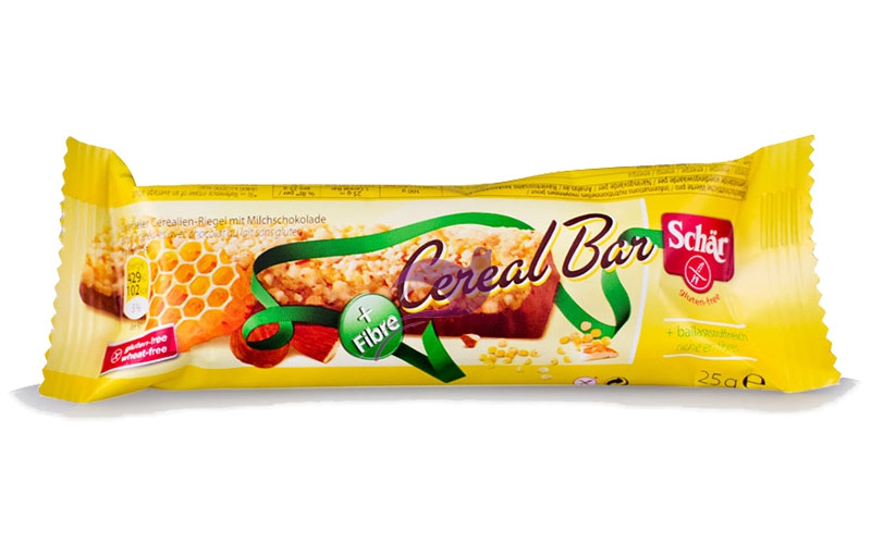 Schar Linea Dolci e Biscotti Cereal Bar Barretta Croccante con Fibre 25 g