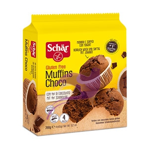 Schar Linea Dolci e Biscotti Muffins Tortine Morbide al Cioccolato 260 g