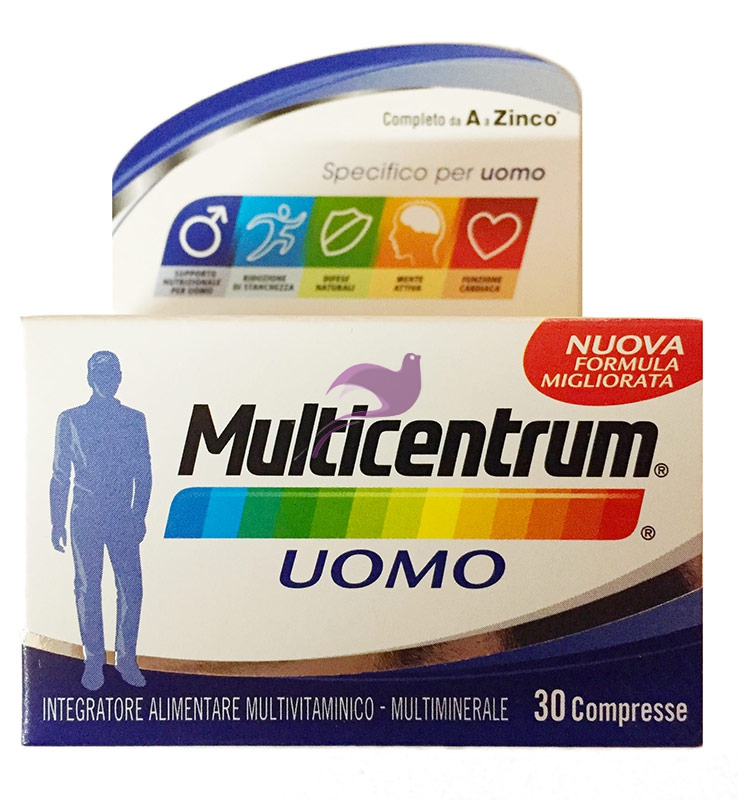 Multicentrum Linea Vitamine Minerali Uomo Integratore Alimentare 30 Compresse