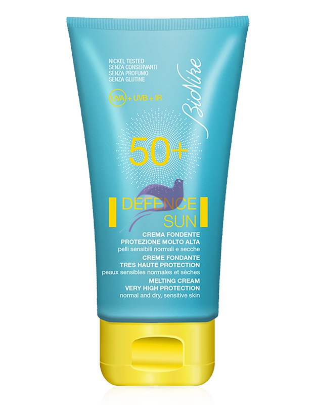 BioNike Linea Defence Sun SPF50+ Crema Solare Fondente Pelli Sensibili Viso 50ml