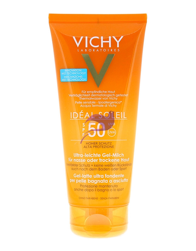 Vichy Linea Ideal Soleil SPF50 Gel-Latte Ultra-fondente Bagnato/Asciutto 200 ml