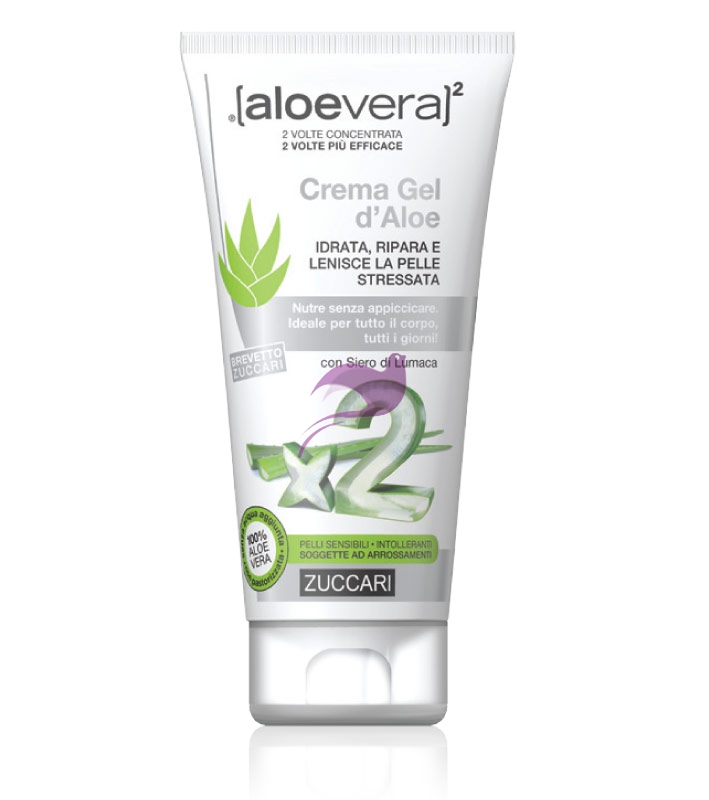 Zuccari Linea aloevera2 Crema Gel d'Aloe Lenitivo Pelle Stressata 150 ml