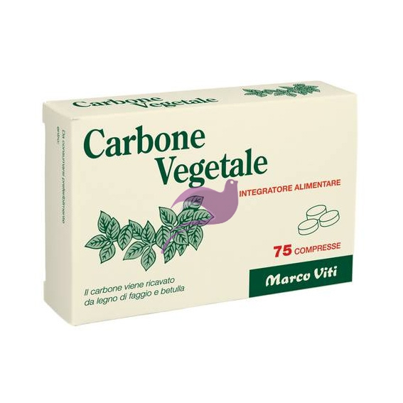 Marco Viti Linea Intestino Sano Carbone Vegetale Integratore 75 Compresse