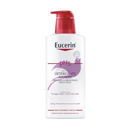 Eucerin Linea pH5 Detergente Fluido Delicato senza Sapone Pelle Sensibile 400 ml