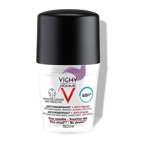Vichy Linea Homme Deodorante Uomo Anti-Traspirante Anti-Macchie 48h 50 ml