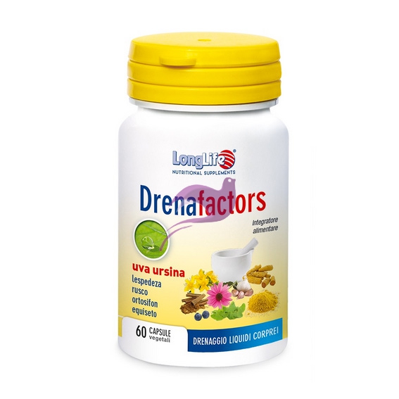 Long Life Linea Drenanti DrenaFactors Integratore Alimentare 60 Capsule