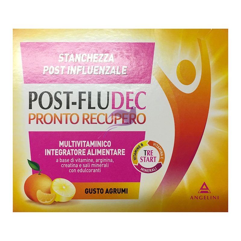 Angelini Linea Vitamine e Minerali Post-Flu Dec Integratore Alimentare 12 Buste