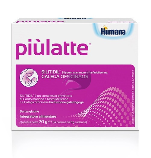 Humana Linea Gravidanza e Allattamento Pi� Latte Integratore Alimentare 14 Buste