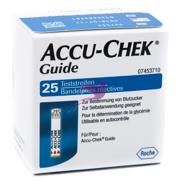 Accu-Chek Linea Controllo Glicemia Guide 25 Strisce Rilevatrici Plasma