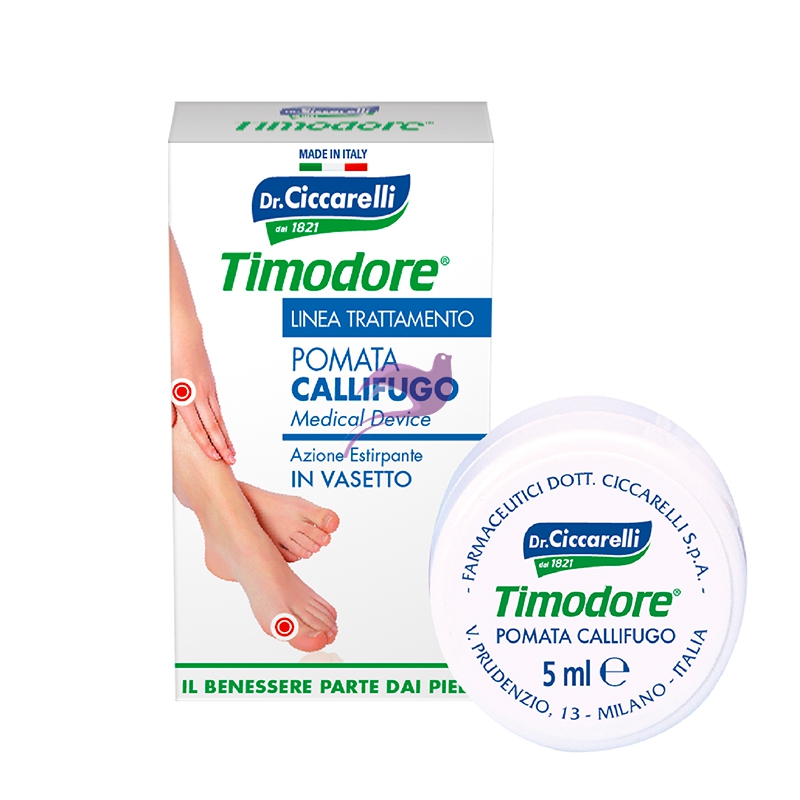 Dottor Ciccarelli Linea Timodore Piedi Callifugo Pomata in Vasetto 5 ml