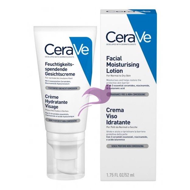 CeraVe Linea Trattamento Viso Facial Moisturizing Lotion Crema Idratante 50 ml