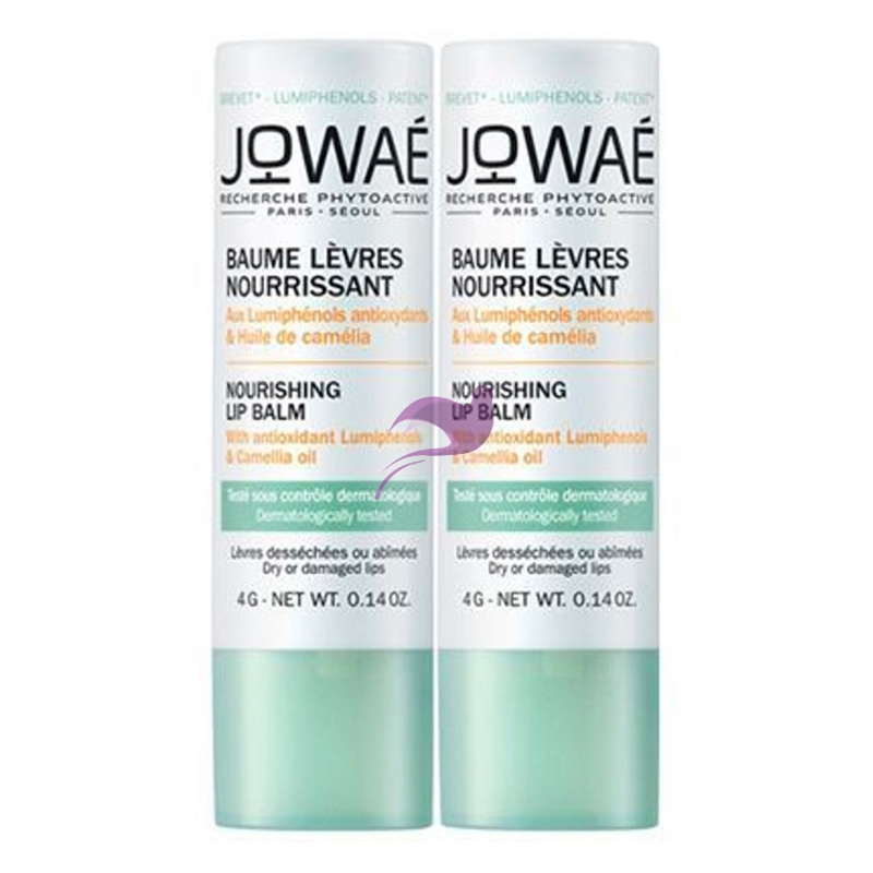 Jowae Linea Trattamenti Viso Balsamo Labbra Nutriente e Rigenerante Duo 2x4 g