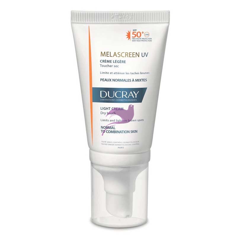 Ducray Linea Macchie Brune Melascreen UV SPF50+ Crema Leggera Pelli Miste 40 ml