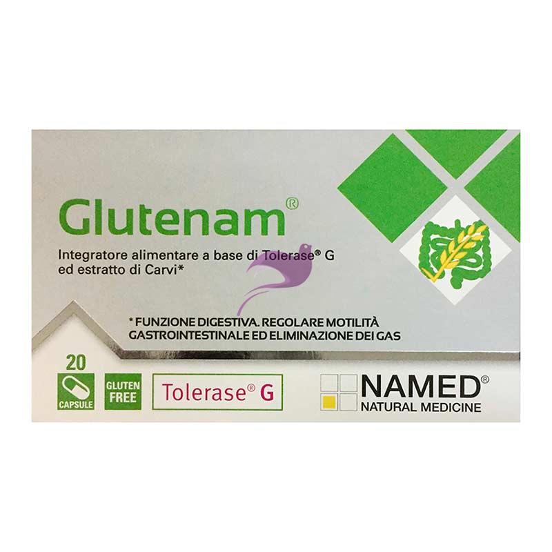 Named Linea Stomaco Sano Glutenam Integratore Alimentare Anti-Glutine 20 Capsule