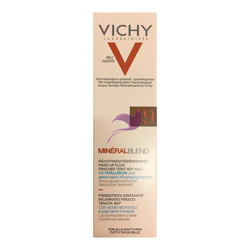 Vichy Make-up Linea Mineralblend Fondotinta Idratante Fluido 30 ml 19 Umber