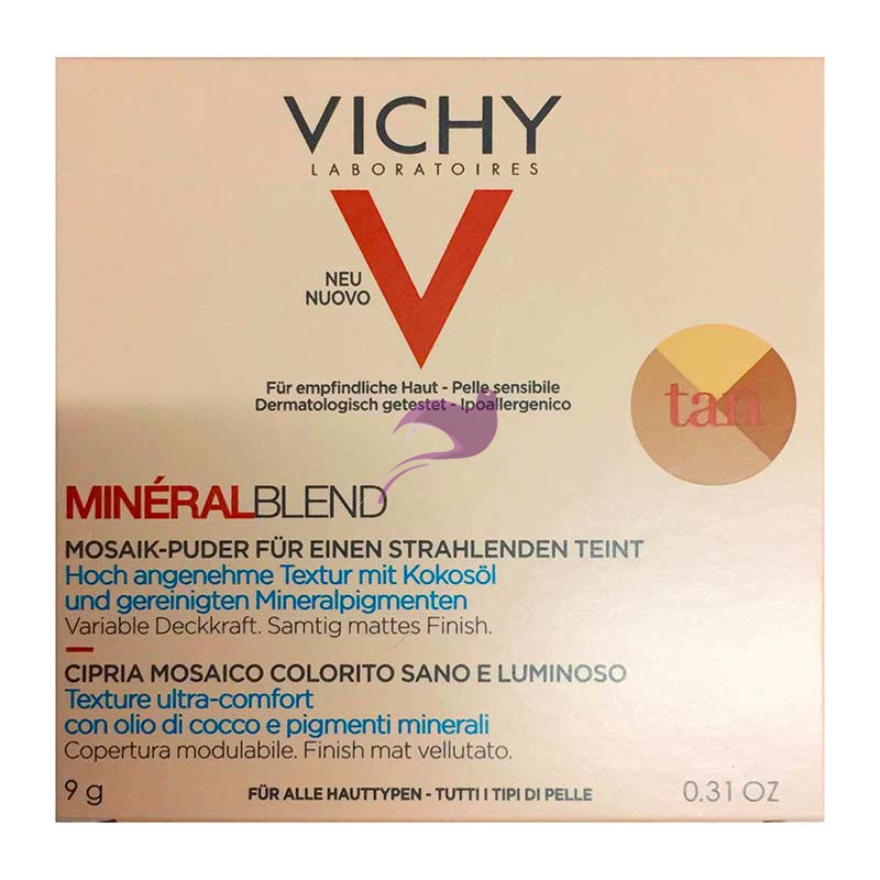 Vichy Make-up Linea Mineralblend Cipria Mosaico Idratante Uniformante 9 g Light