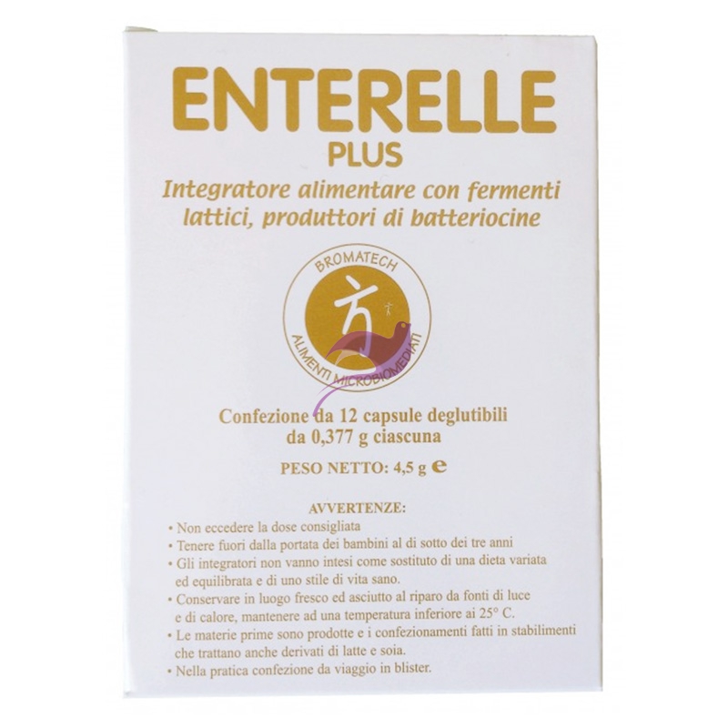 Bromatech Linea Intestino Sano Enterelle Plus Fermenti Integratore 12 Capsule