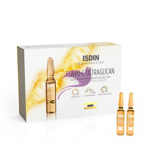 ISDIN Linea Isdinceutics Flavo-C Ultraglican Siero Viso Antiossidante 10 Fiale