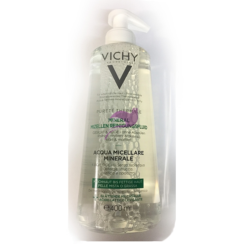 Vichy Linea Purete Thermale Viso Acqua Micellare Minerale Pelli Grasse 400 ml