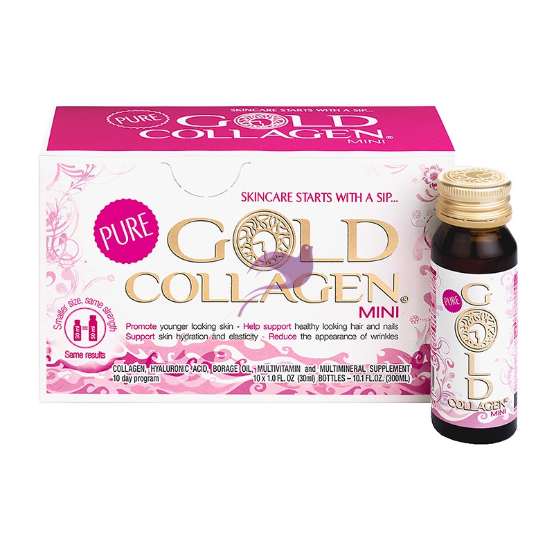 Minerva Labs Linea Pelle Giovane Gold Collagen� Pure Integratore 10 Flaconcini
